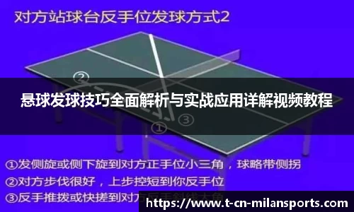 悬球发球技巧全面解析与实战应用详解视频教程